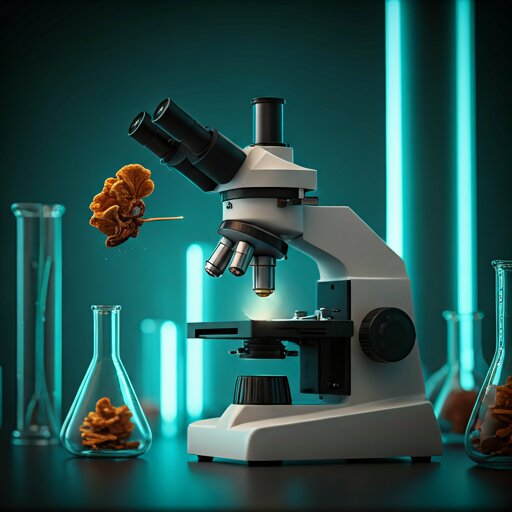 Laboratory equipment used to study mushroom compound effects on metabolism